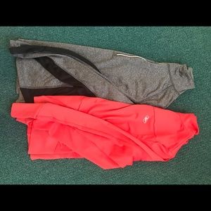 Lot of 2 workout athletic coats jackets sweatshirt